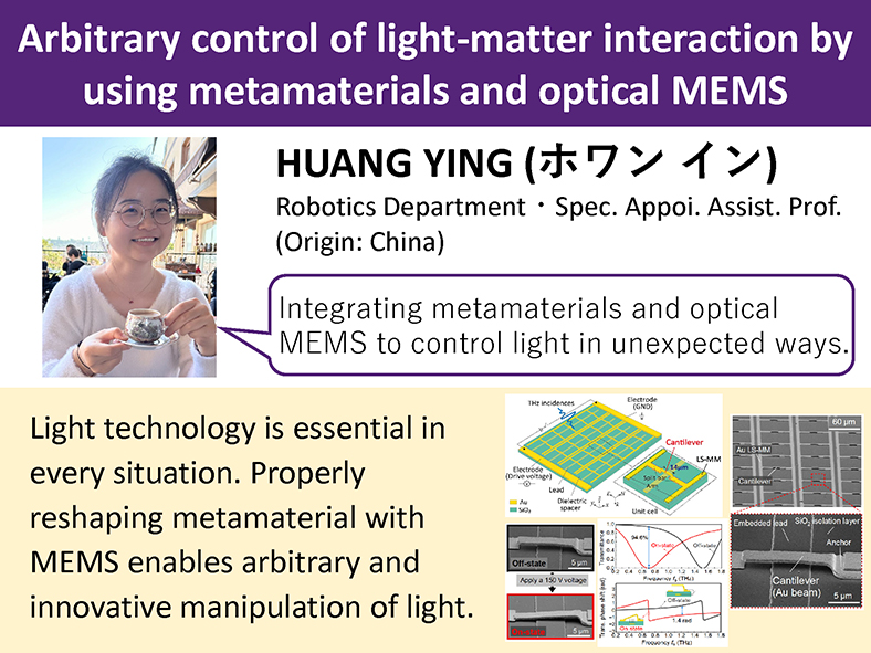 HUANG YING Arbitrary control of light-matter interaction by using metamaterials and optical MEMS