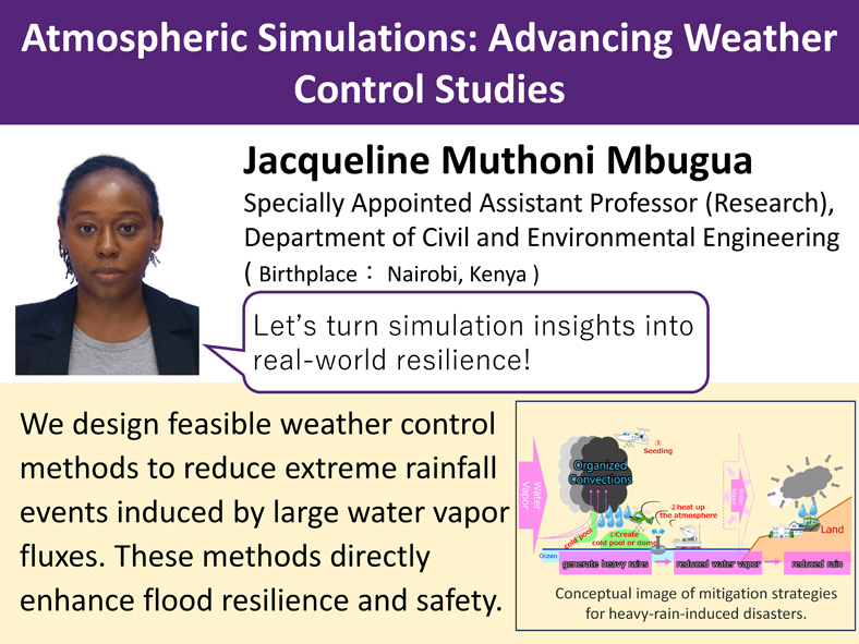 MBUGUA JACQUELINE MUTHONI Atmospheric Simulations: Advancing Weather Control Studies